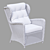 Rosita Grey Armchair for Interiors 3D model small image 3