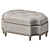 Luxury Adeline Ottoman in Ebony 3D model small image 1