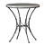 Parisian Antique Steel Side Table 3D model small image 1