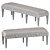 Regal Anais Wood Bench 3D model small image 1