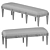 Regal Anais Wood Bench 3D model small image 2