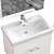 DIWO Rostov 70 Bathroom Vanity 3D model small image 3