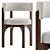 Luxurious Heron Dining Chair Set 3D model small image 2