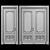Modern Stylish Stavros Door Grd006 3D model small image 2