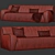 Mediterraneo Baker Sofa by Paola Navone 3D model small image 4