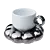 Quality Ceramic Mugs Set 3D model small image 5