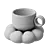 Quality Ceramic Mugs Set 3D model small image 6