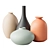 Handmade Ceramic Decorative Vases 3D model small image 1