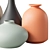 Handmade Ceramic Decorative Vases 3D model small image 3