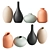 Handmade Ceramic Decorative Vases 3D model small image 4