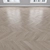 Oak Parquet Flooring Set 3D model small image 4