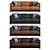 Aviator Leather Sofa 3D Model 3D model small image 2