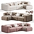 Gervasoni Samet A Modular Sofa 3D model small image 1