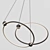 Futuristic Orbital Ring Chandelier 3D model small image 2