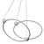 Futuristic Orbital Ring Chandelier 3D model small image 4