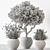 Decorative Tree in Pot 3D model small image 4