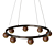 Modern Metal and Wood Pendant Light 3D model small image 2