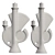 Ceramic Candle Holders Collection 3D model small image 2