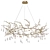 Modern Brass Crystal Chandelier 3D model small image 4