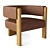 Elegant RH Lido Leather Chair 3D model small image 1