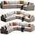 Versatile Velvet Lounge Sofa 3D model small image 4