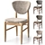 Biarritz Chair: Customizable Color Options 3D model small image 2