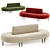 Double-Sided Oval Variety Sofa 3D model small image 1