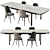 Sleek Mirage Dining Set, Cantori 3D model small image 10