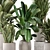 Handcrafted Indoor Plants Bouquet Display 3D model small image 2