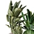 Handcrafted Indoor Plants Bouquet Display 3D model small image 6