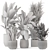 Handcrafted Indoor Plants Bouquet Display 3D model small image 7