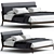 Stylish Bowery Wooden Bed Frame 3D model small image 1