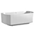Abber 170x75 Acrylic Bathtub 3D model small image 3