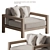 Elegant Outdoor Chair: Antibes Design 3D model small image 1