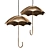 Imperium Loft Umbrella Pendant Light 3D model small image 1