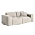 Modern Comfort Sofa Jack K-3 3D model small image 1