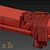 Elegant Flou New Bond Bench 3D model small image 5