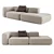 Leman C1 Deep Minimalistic Design Sofa 3D model small image 1