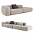 Leman C1 Deep Minimalistic Design Sofa 3D model small image 2