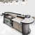 Cafe11 Stainless Steel Bar Counter 3D model small image 5