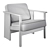 Versatile Block Chair: 2 Styles 3D model small image 4