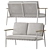 Sui Outdoor Seating Set 3D model small image 1