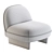 Cozy Sherpa Accent Chair 3D model small image 4