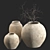 Embossed Ceramic Vases by Zara Home 3D model small image 2