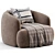 Elegant ALAND Armchair Marac Collection 3D model small image 4