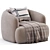 Elegant ALAND Armchair Marac Collection 3D model small image 5