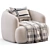 Elegant ALAND Armchair Marac Collection 3D model small image 6