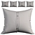 Elegant Decor Pillows Set 634 3D model small image 3