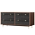 Sleek Leather & Wood Dresser 3D model small image 2