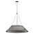 Elegant Designer Nickel Pendant Light 3D model small image 2